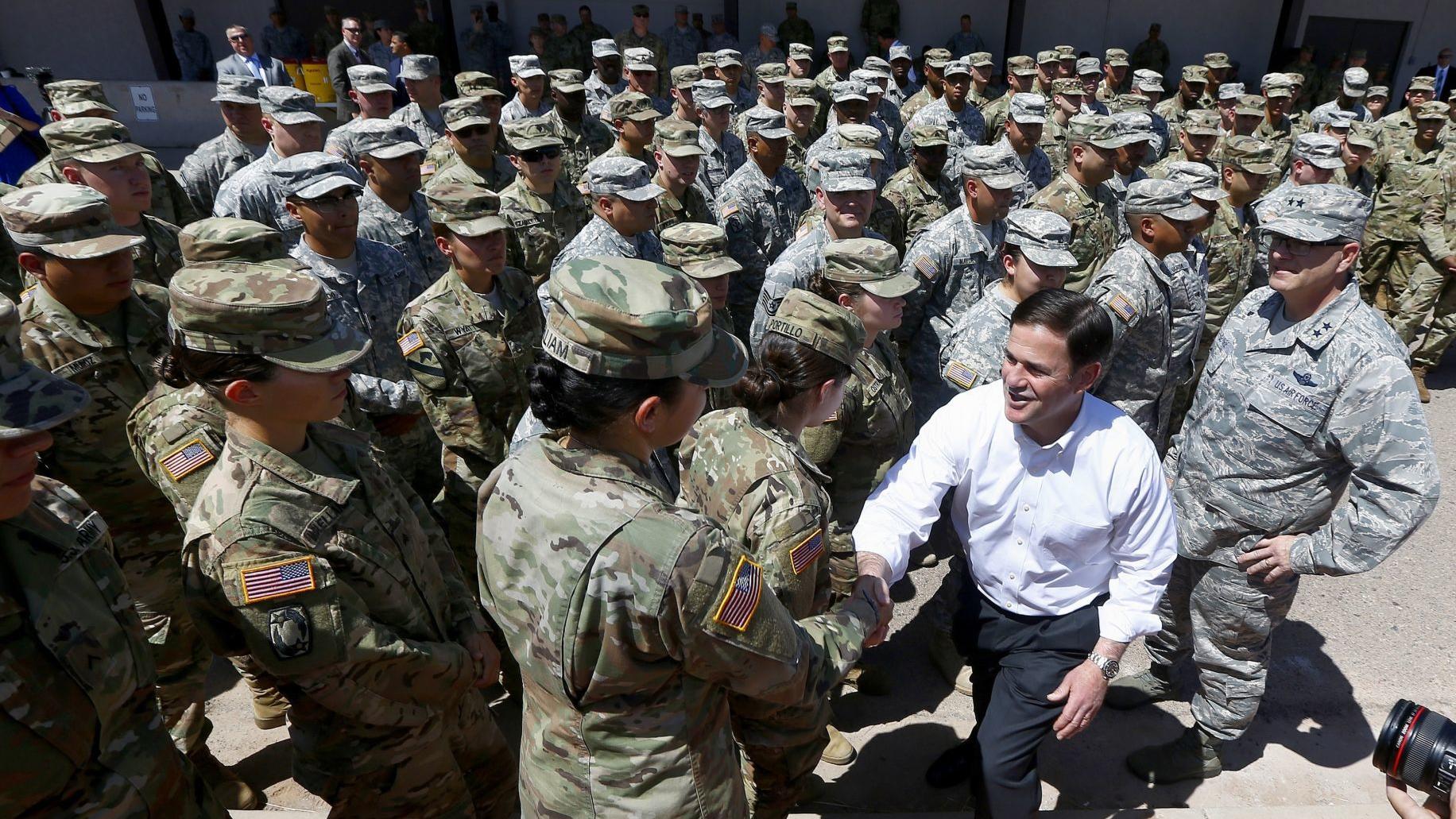 Arizona Gov. Ducey to deploy 338 National Guard troops to border